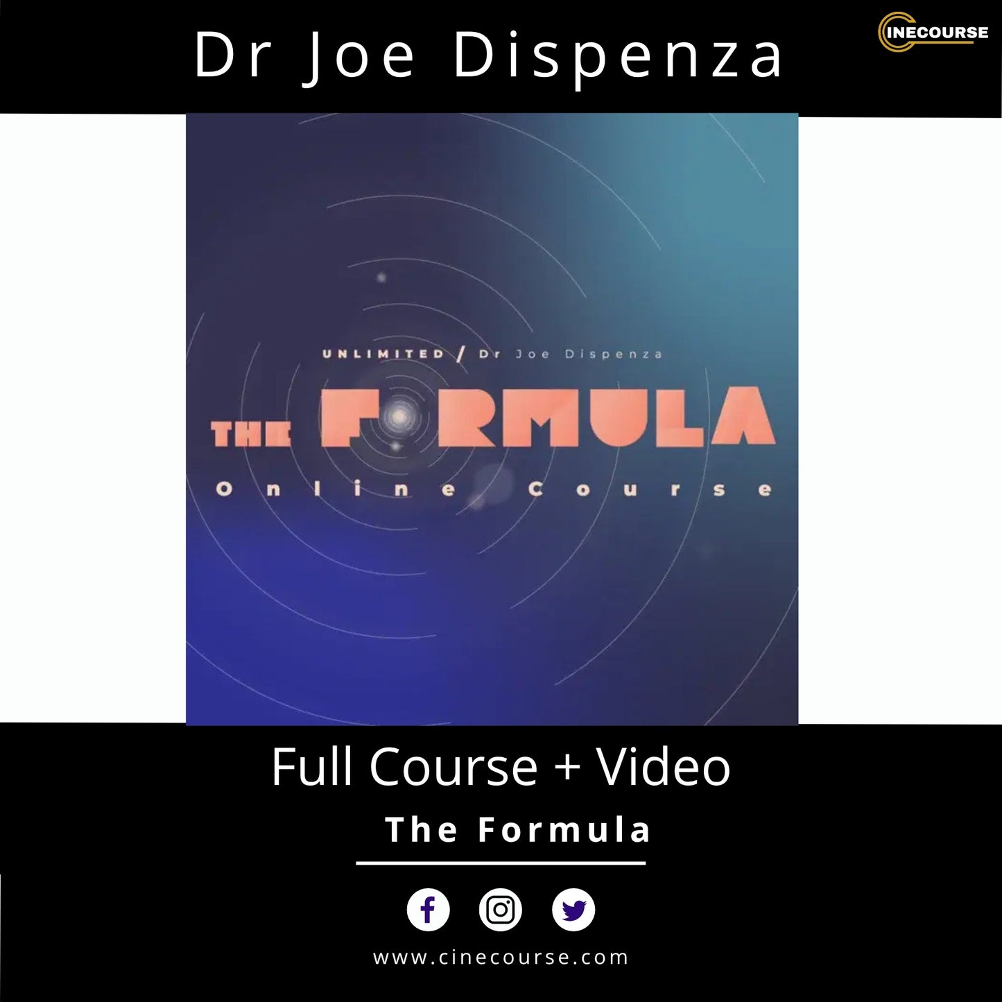 Dr Joe Dispenza – The Formula Online Course | 12 Transformational Lessons + 5 Guided Meditations + Digital Study Guide | Lifetime Access