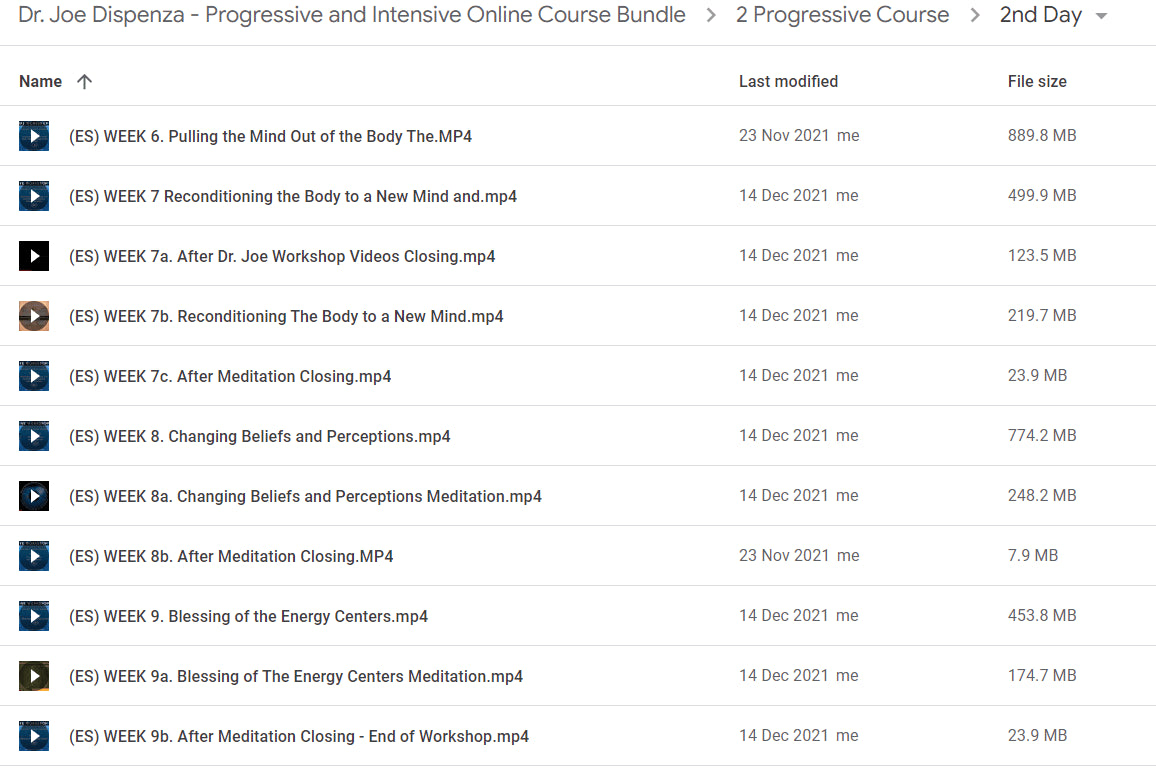 Dr. Joe Dispenza – Intensive & Progressive Online Course