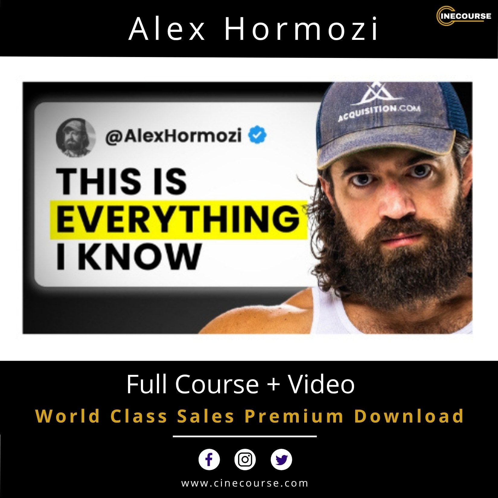 Alex Hormozi World Class Sales Premium Sales Mastery Online Course Cover