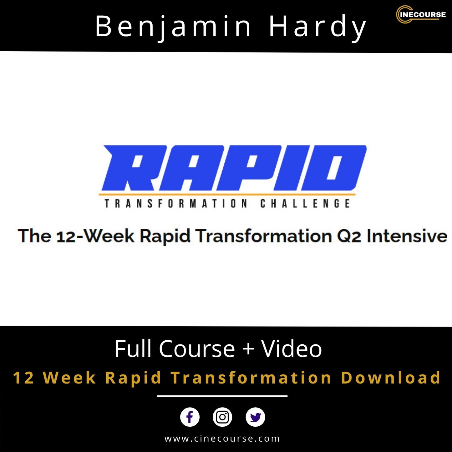 Benjamin Hardy 12-Week Rapid Transformation Personal Growth Course Cover