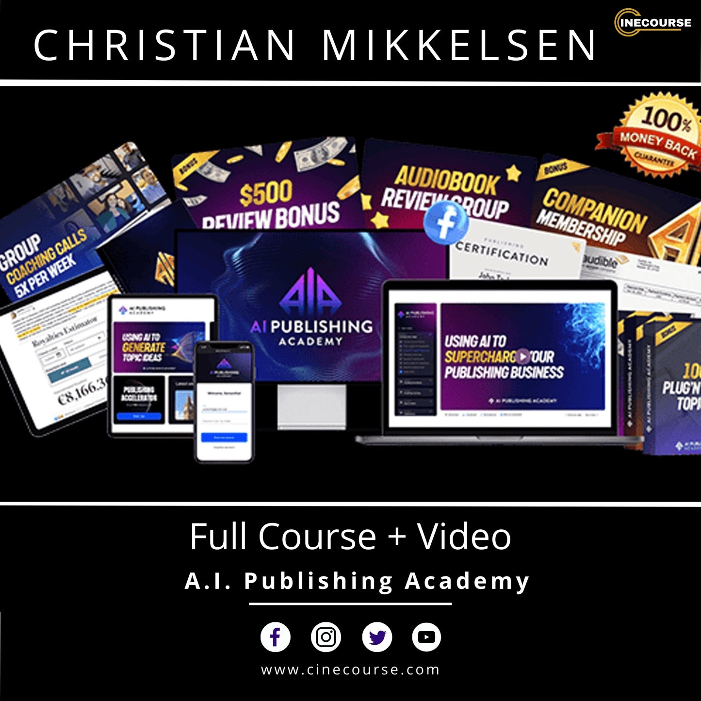 Christian Mikkelsen – A.I. Publishing Academy 2024 | Full Course + Video | Self-Publishing with AI Training & Lifetime Updates