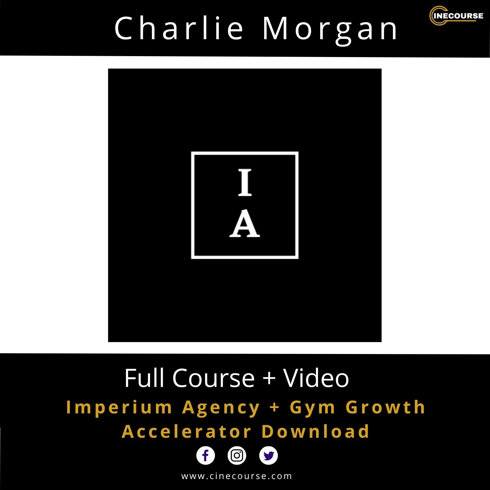 Charlie Morgan Imperium Agency & Gym Growth Accelerator Agency Growth Online Course Cover