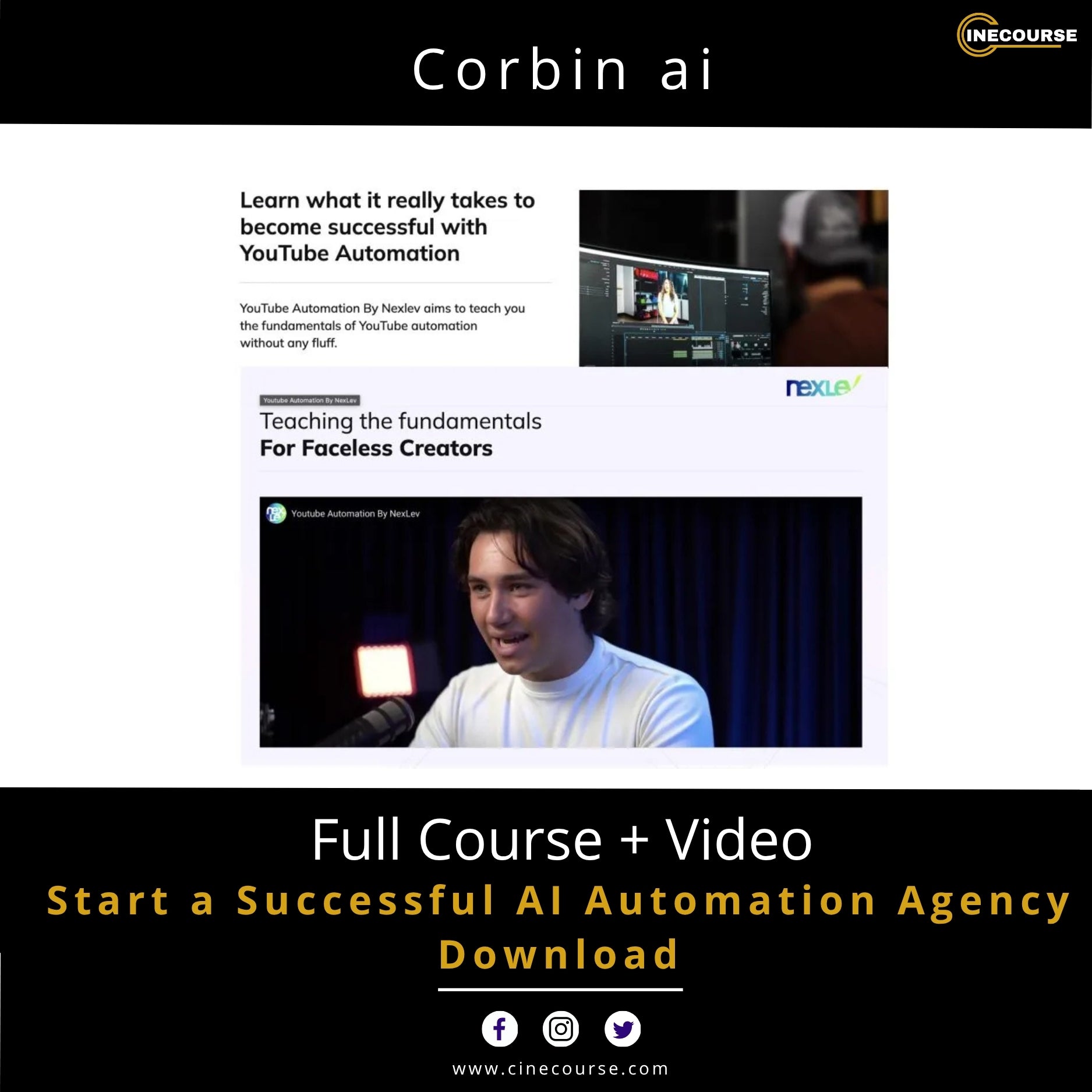 Corbin AI Start a Successful AI Automation Agency Online Course Cover