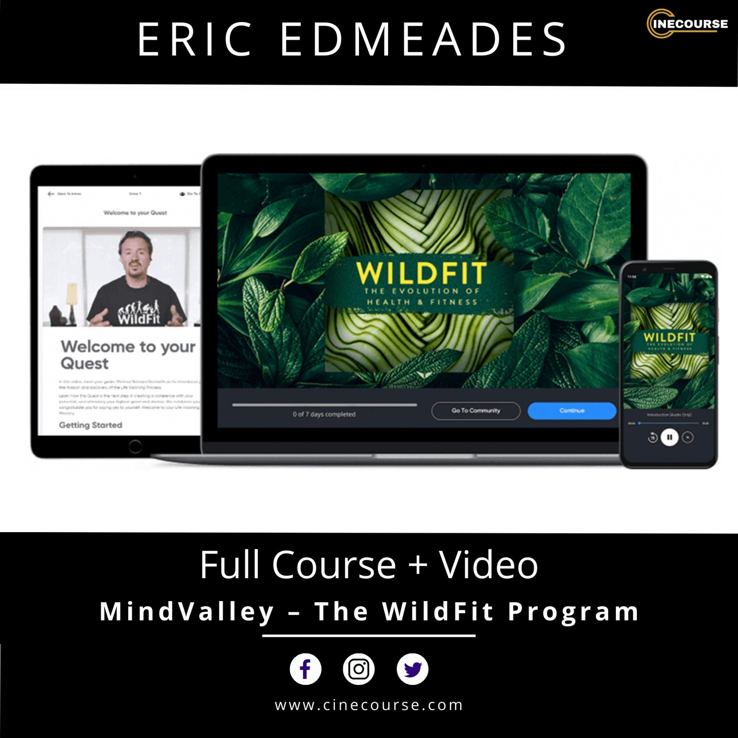 Mindvalley – Eric Edmeades The WildFit Program [2019–2020] | Full Course + Video | 90-Day Health & Weight Loss Transformation