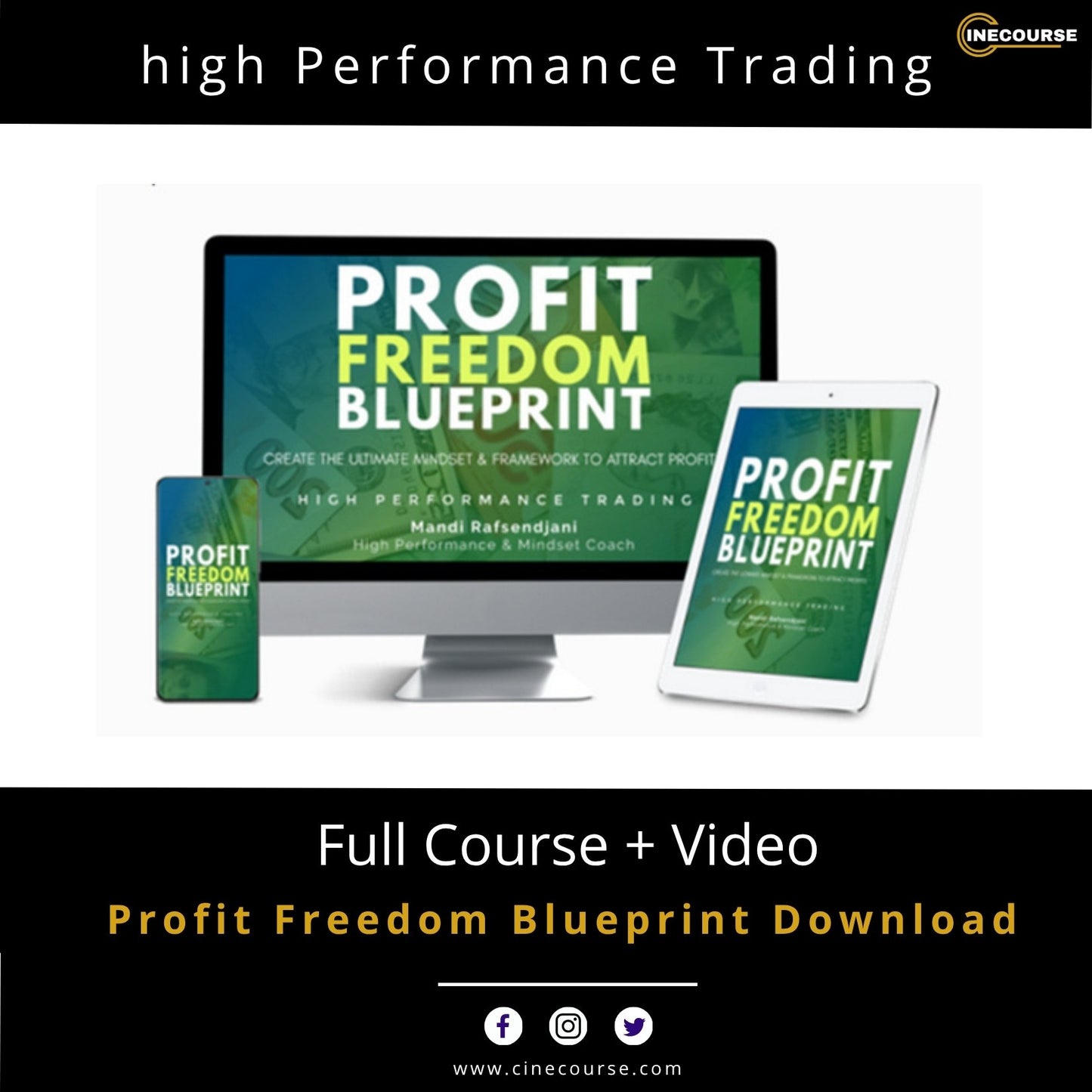 High Performance Trading Profit Freedom Blueprint Trading Psychology & Performance Online Course Cover