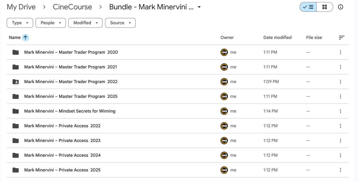 Mark Minervini Complete Course Bundle 2020-2025