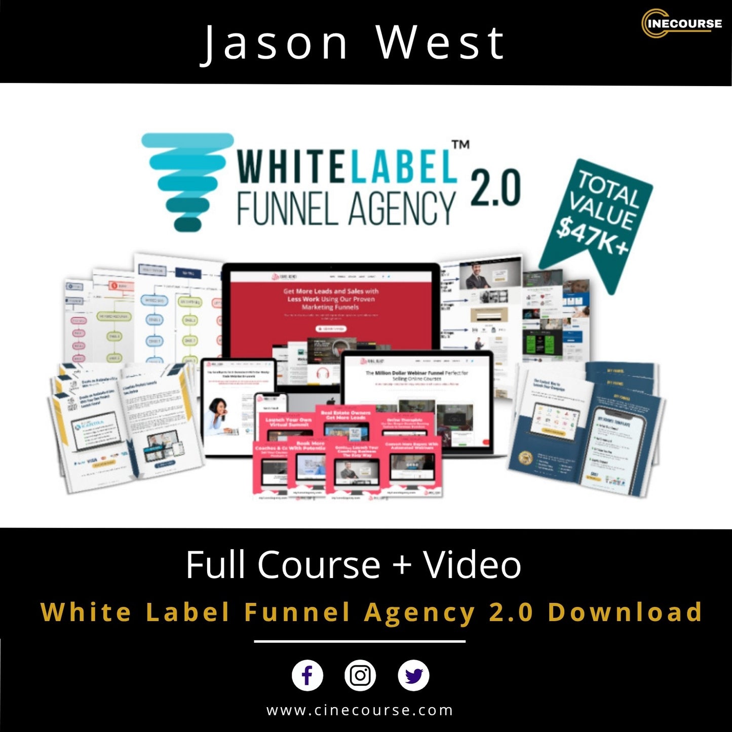 Jason West White Label Funnel Agency 2.0 Funnel Agency Online Course Cover