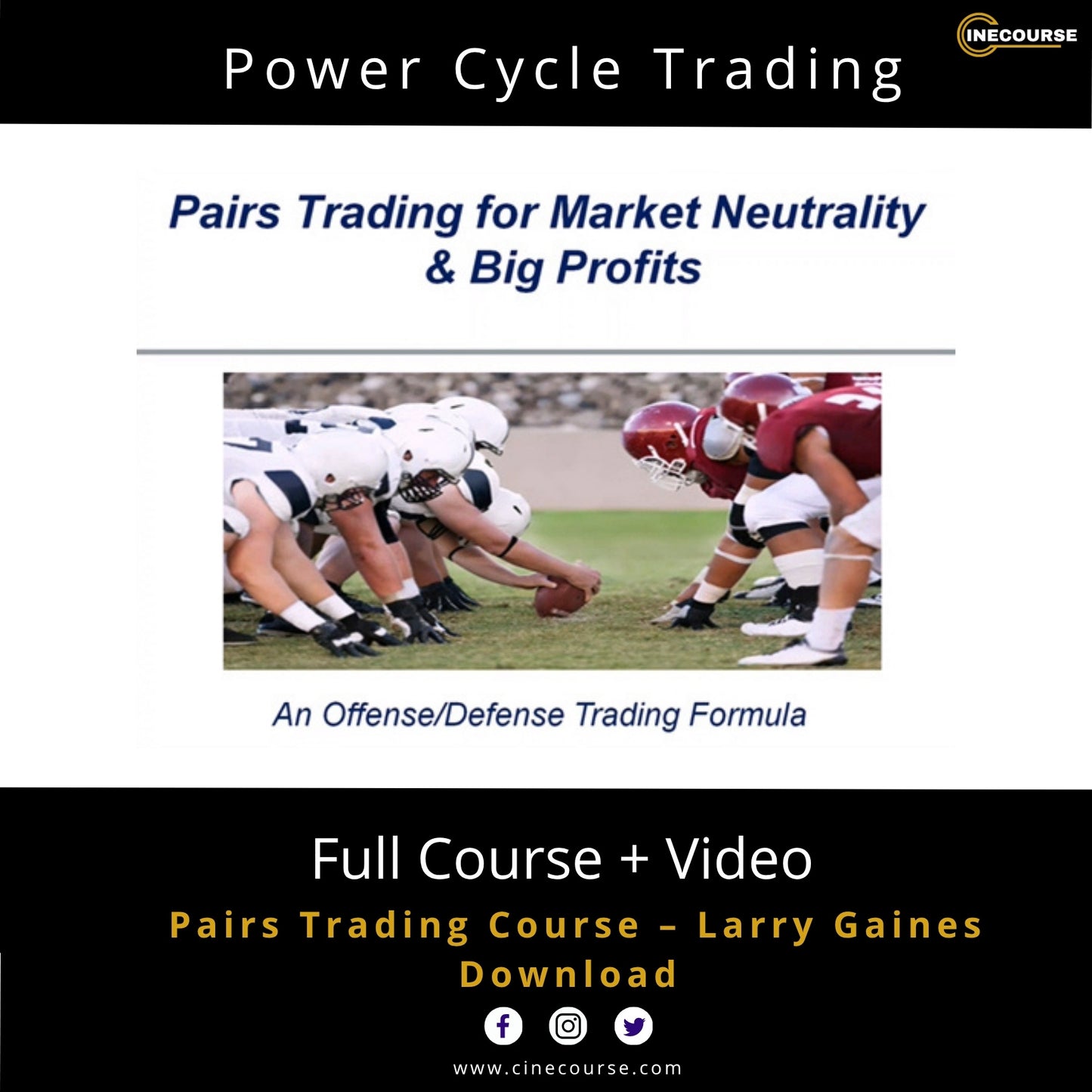 Larry Gaines Power Cycle Trading Pairs Trading Online Course Cover