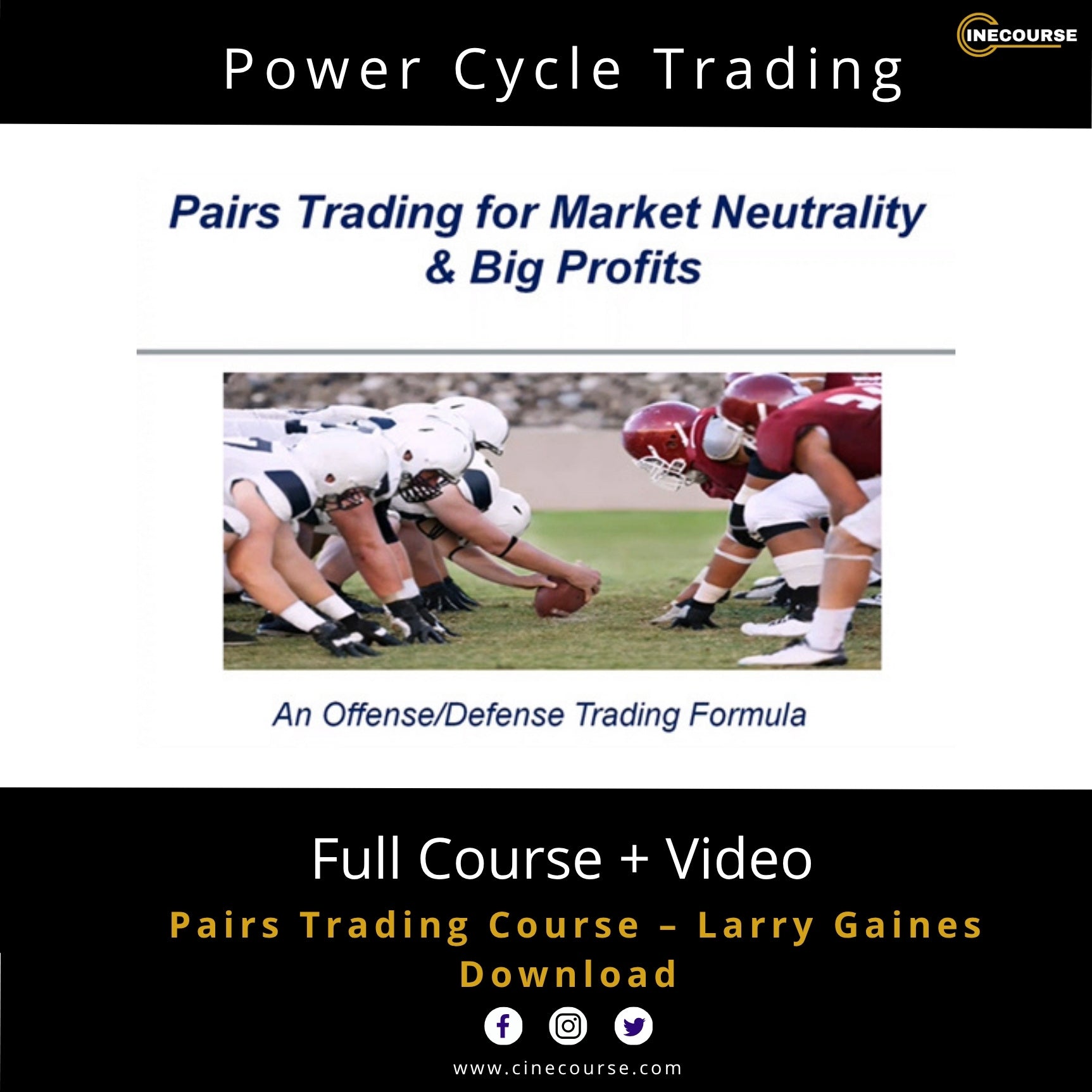 Larry Gaines Power Cycle Trading Pairs Trading Online Course Cover