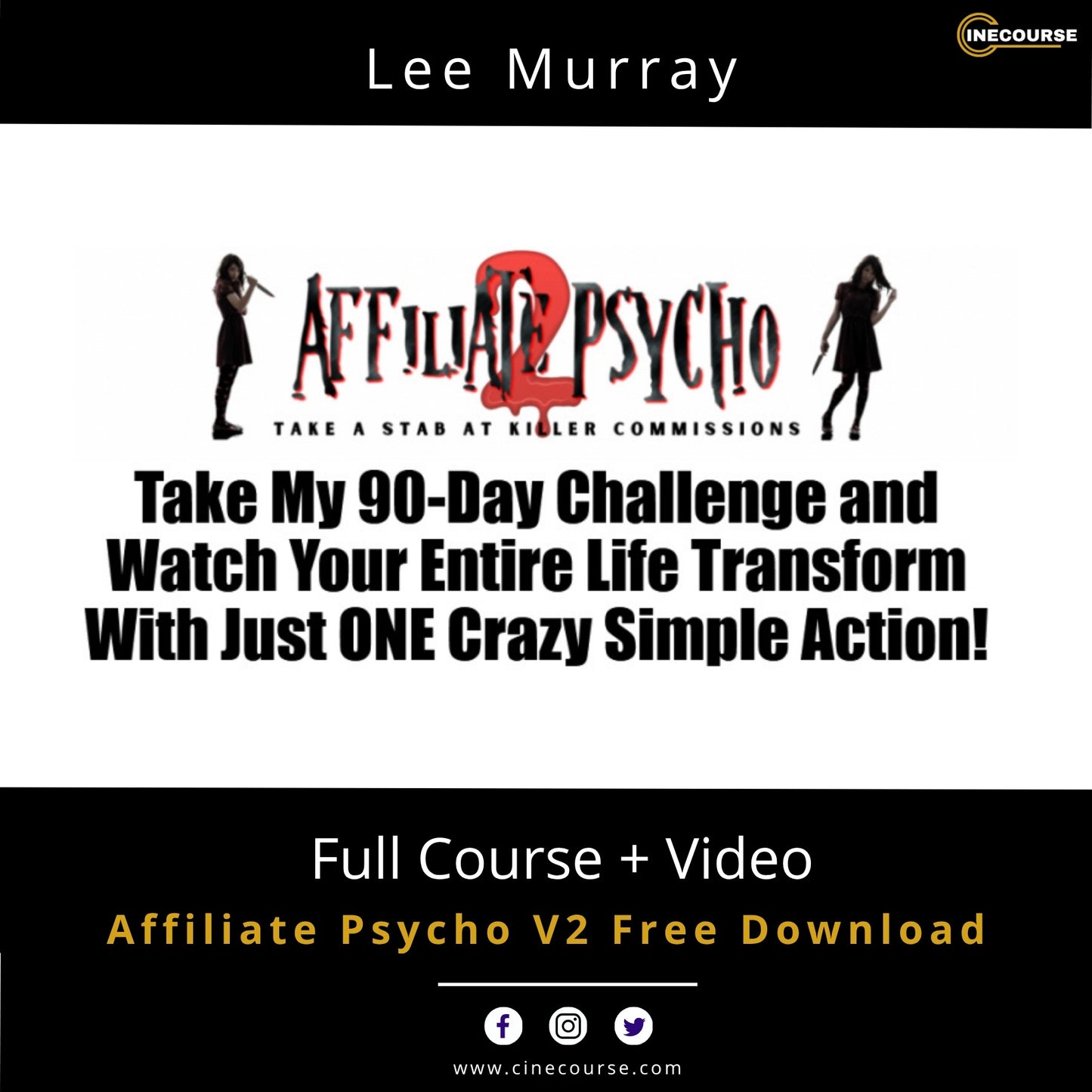 Lee Murray Affiliate Psycho V2 Affiliate Marketing Online Course Cover