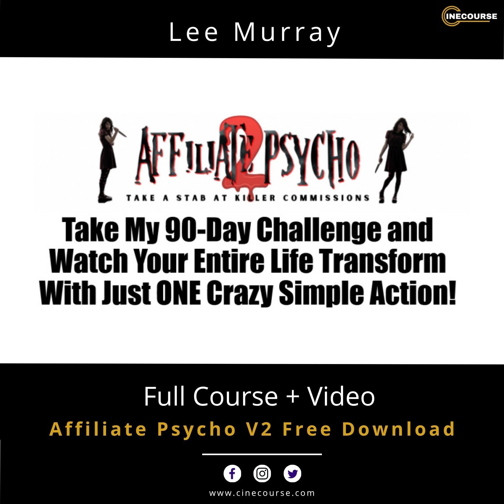 Lee Murray Affiliate Psycho V2 Affiliate Marketing Online Course Cover