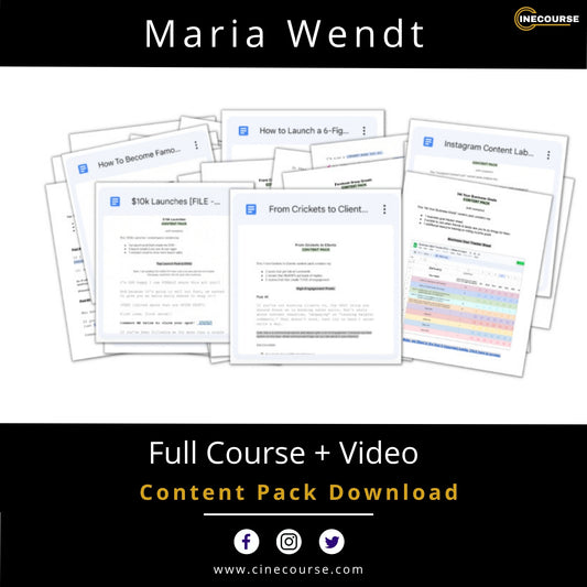 Maria Wendt Content Pack Social Media Marketing Templates Cover