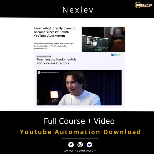 NexLev YouTube Automation Online Course Cover