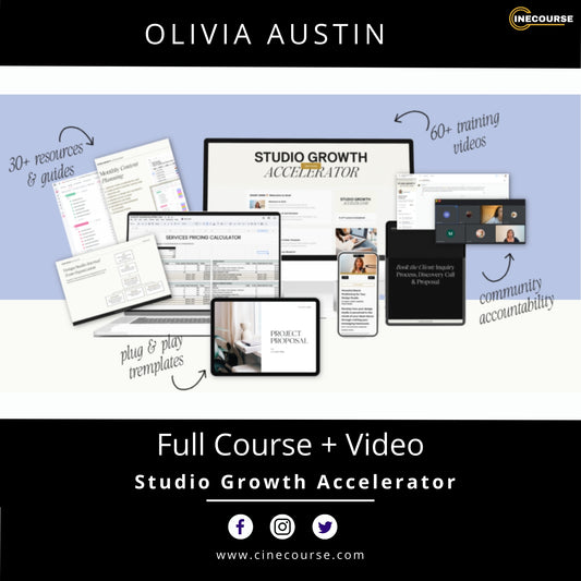 Olivia Austin – Studio Growth Accelerator 2025 | Complete Business & Design Studio Training + Templates + 60+ Videos