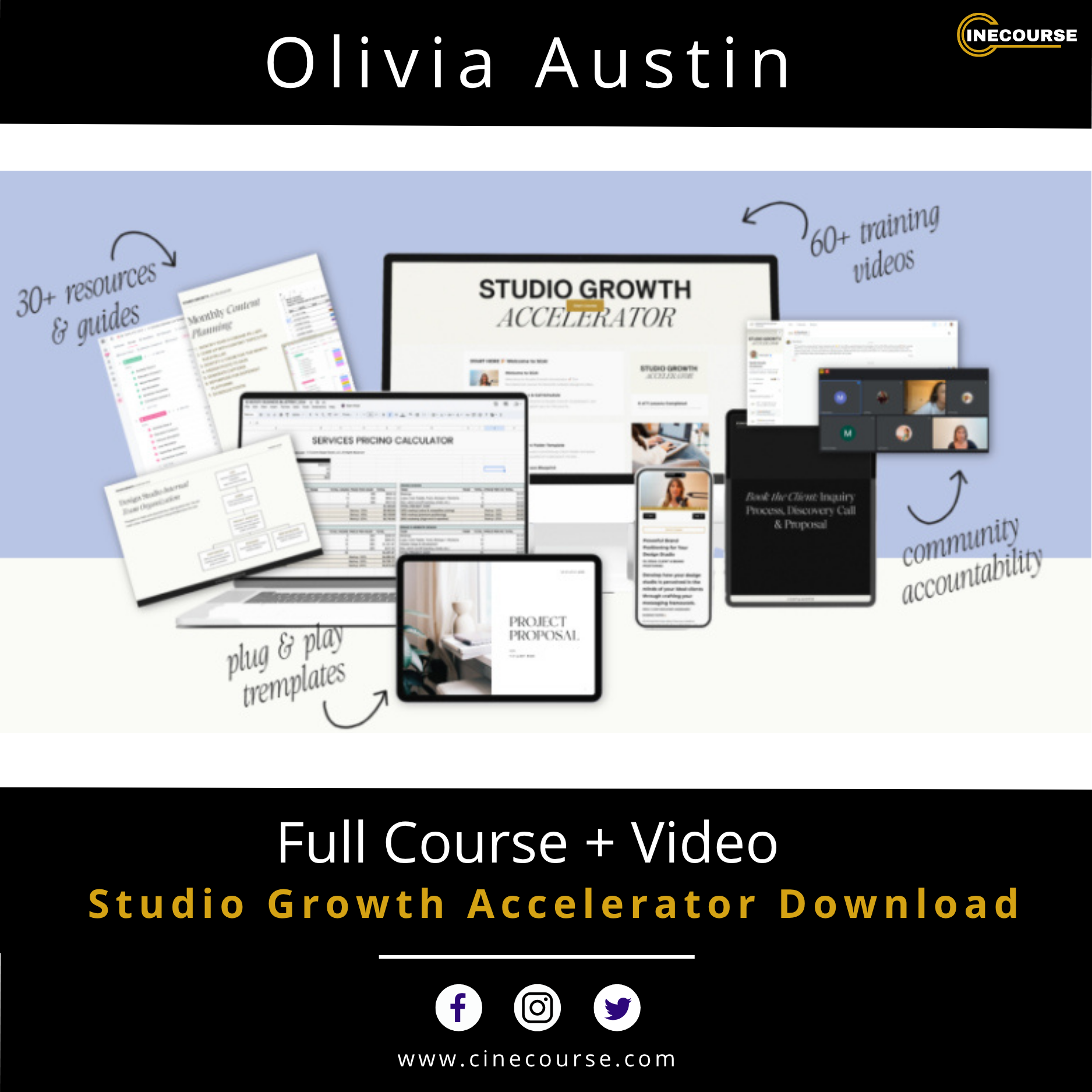 Olivia Austin Studio Growth Accelerator Design Studio Business Course Cover