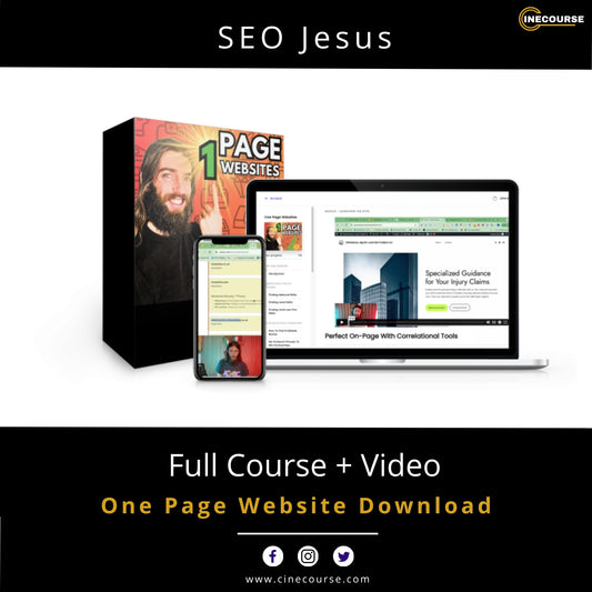 SEO Jesus One Page Website One-Page SEO & Lead Generation Online Course Cover