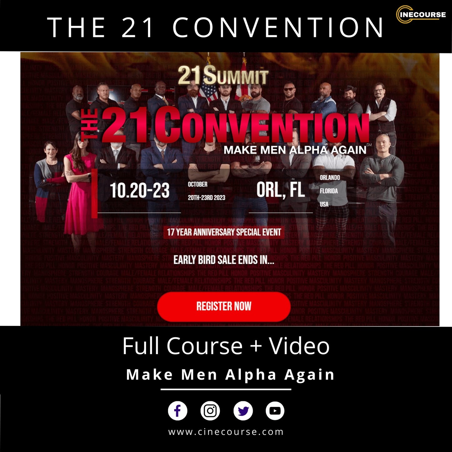The 21 Convention – Make Men Alpha Again [2024] | Full Course + Video | Lifetime Access & Updates